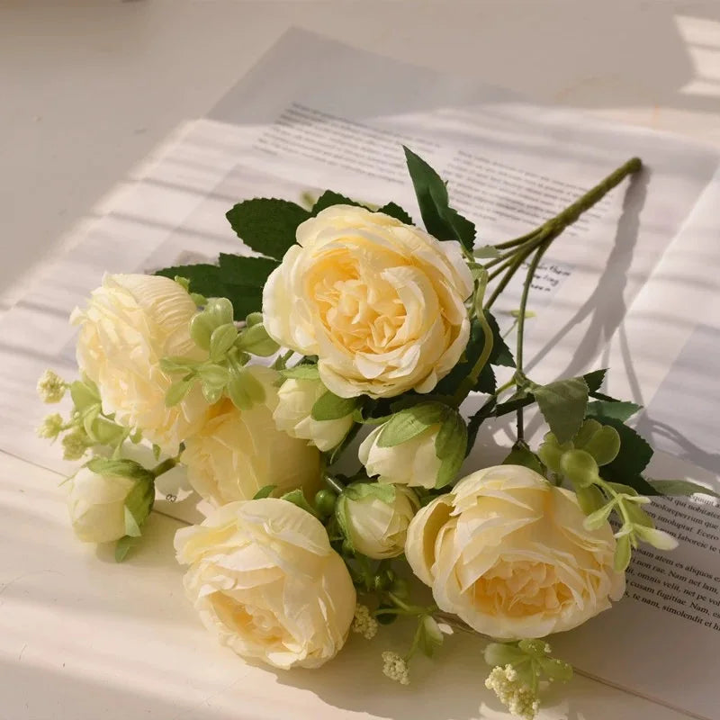 BlushBloom Peony Silk Bouquet