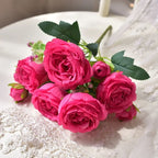 BlushBloom Peony Silk Bouquet