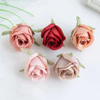 Elegant Silk Rose Heads