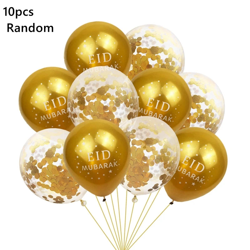 Festive Eid Mubarak Balloons