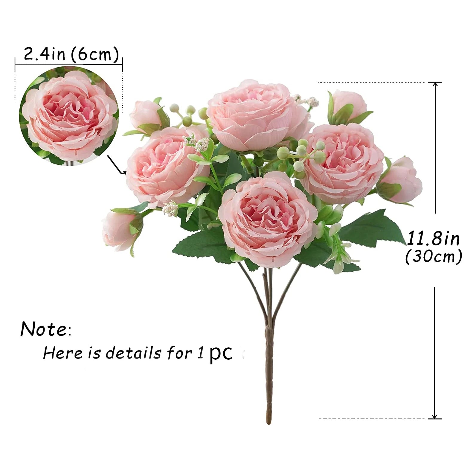 BlushBloom Peony Silk Bouquet