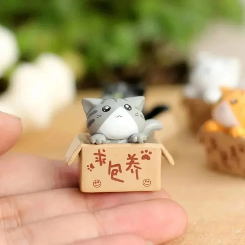 Mini Garden Cat Figurines