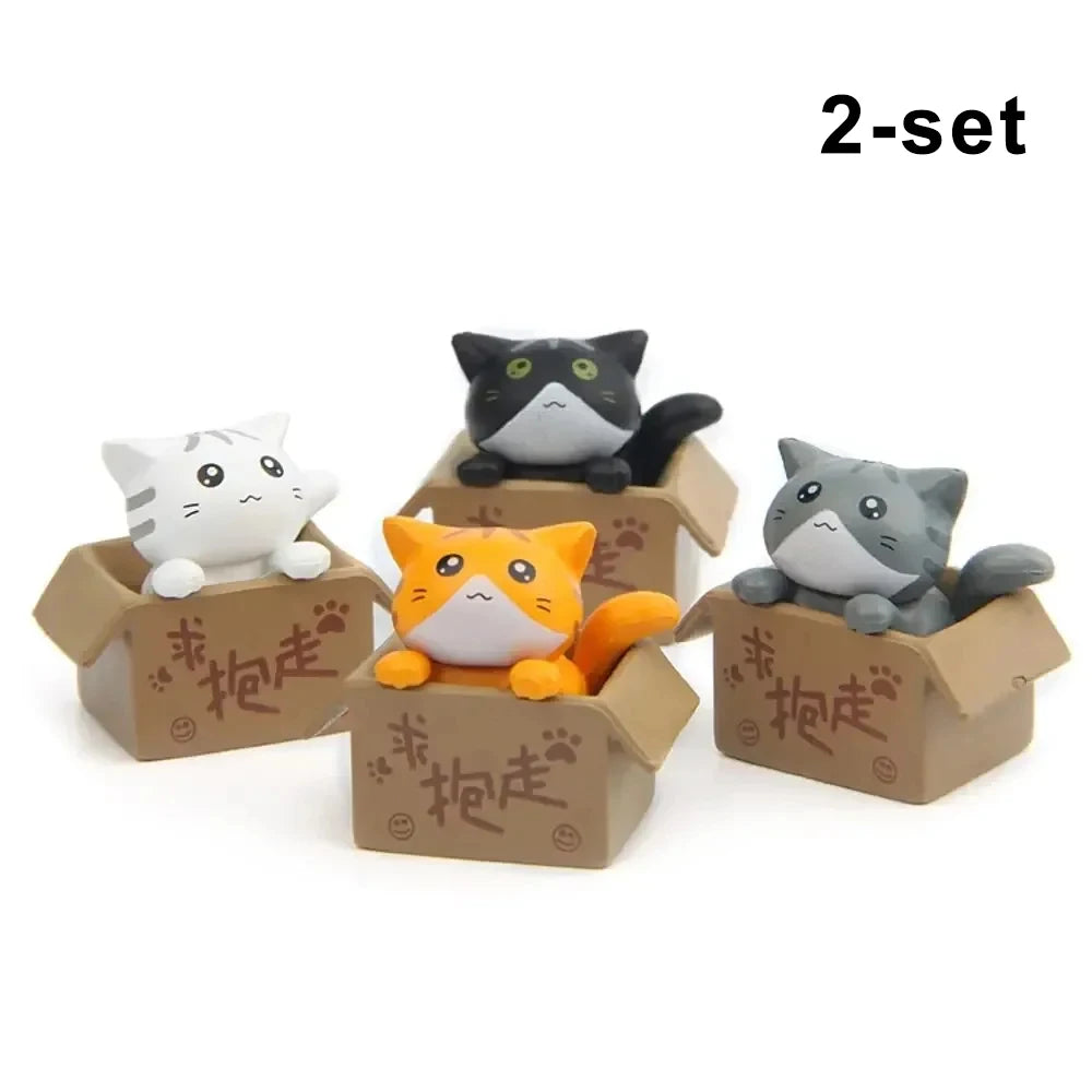 Mini Garden Cat Figurines