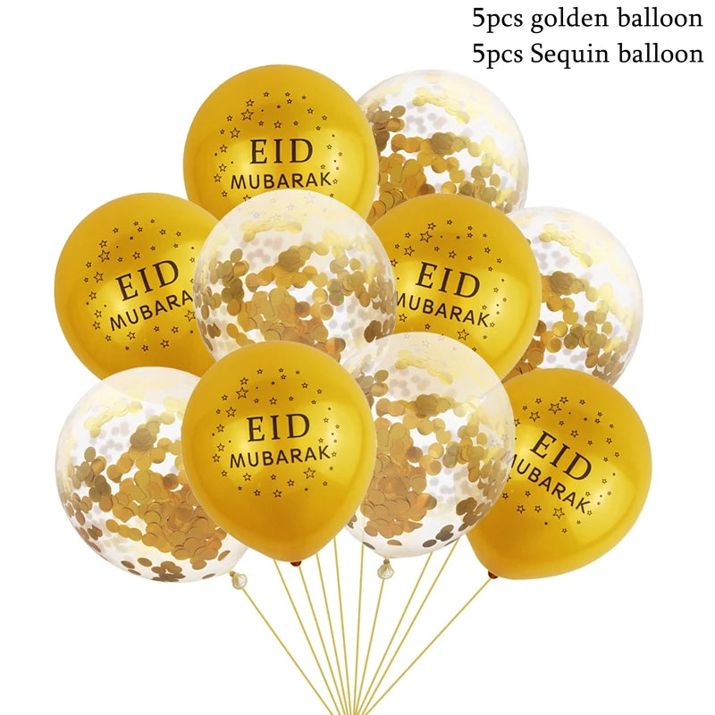 Festive Eid Mubarak Balloons