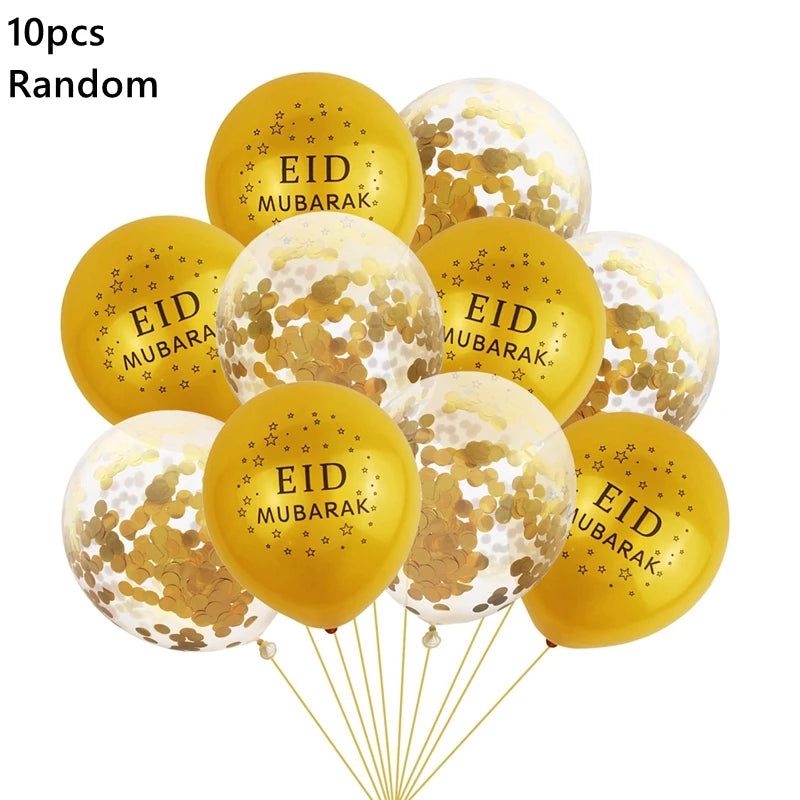 Festive Eid Mubarak Balloons