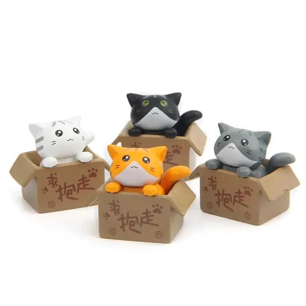 Mini Garden Cat Figurines