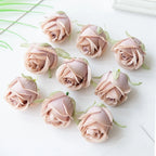 Elegant Silk Rose Heads