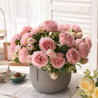 BlushBloom Peony Silk Bouquet