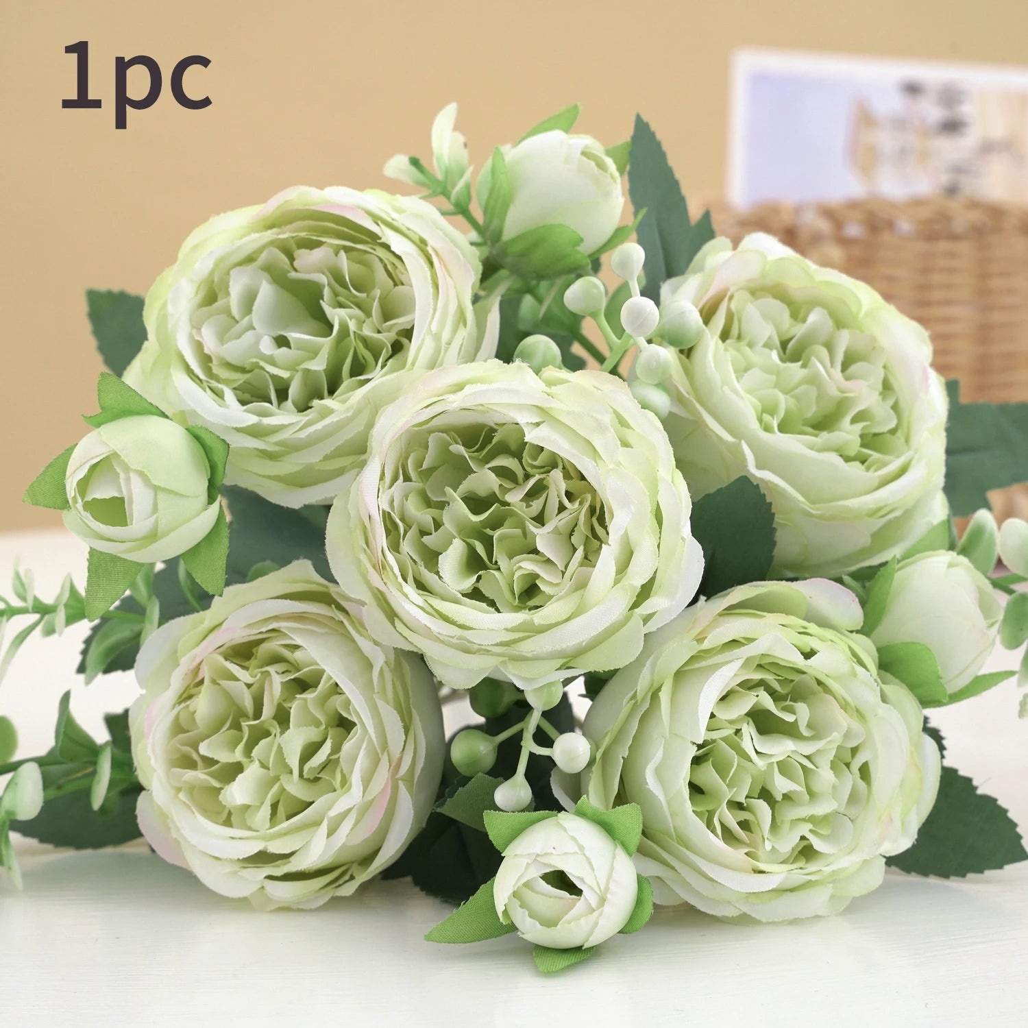 BlushBloom Peony Silk Bouquet