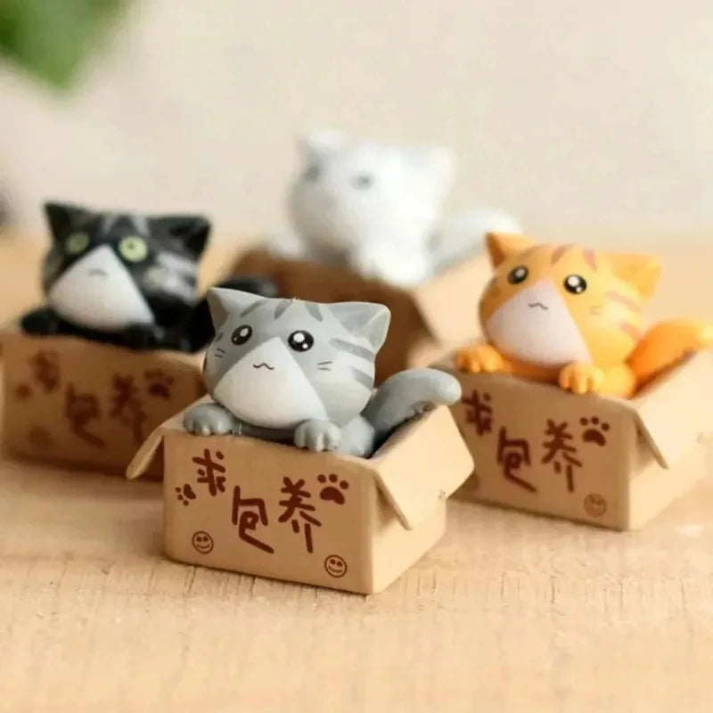 Mini Garden Cat Figurines
