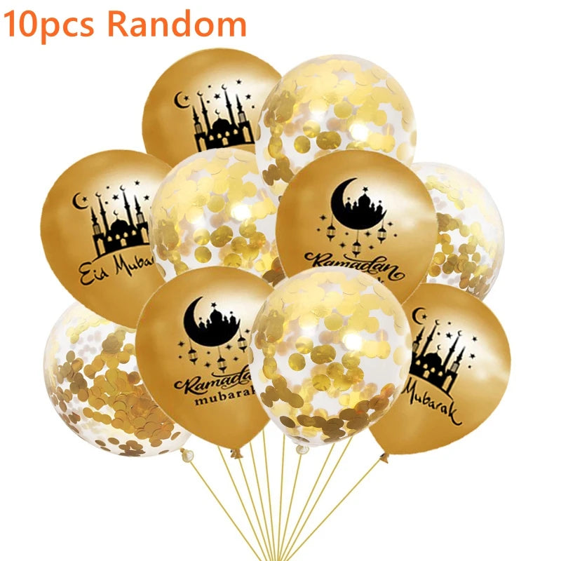 Festive Eid Mubarak Balloons