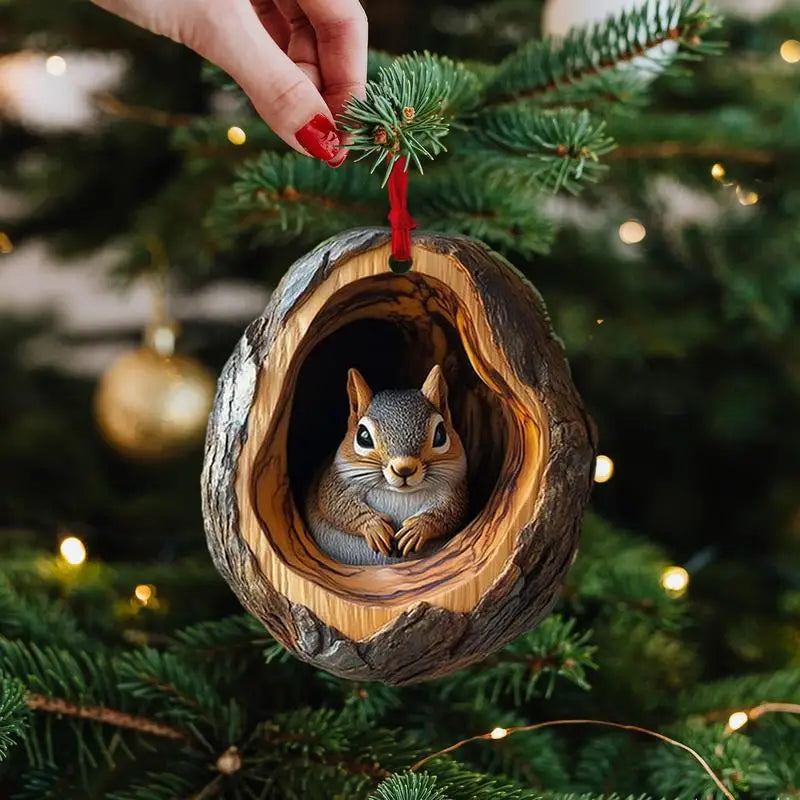 Cute Wildlife Christmas Ornaments