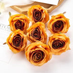 Elegant Silk Rose Heads