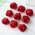 Elegant Silk Rose Heads